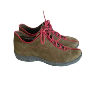 Arche Suede Lace Up Casual Comfort Walking Sneaker Shoes size 39 EU