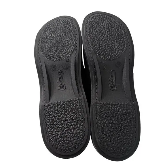 A'Rcopedico Black Scala Suede Womens Size 12 EU 43 Hook Look Mary Jane Shoes