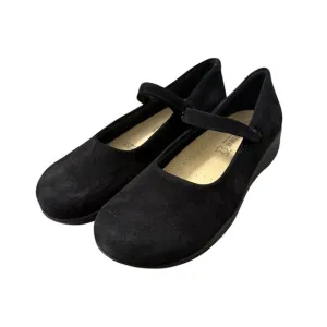 A'Rcopedico Black Scala Suede Womens Size 12 EU 43 Hook Look Mary Jane Shoes