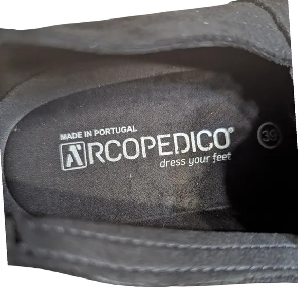 Arcopedico Yosemite | Women's Comfort Sneaker Shoes | Black | Size 8 - EU 39