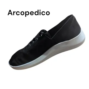 Arcopedico Yosemite | Women's Comfort Sneaker Shoes | Black | Size 8 - EU 39
