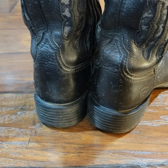 Ariat Black Western square toe boots