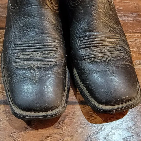 Ariat Black Western square toe boots