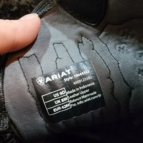 Ariat Black Western square toe boots