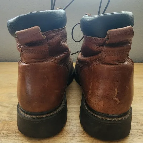 ARIAT Cobalt Lace Up Brown Leather Steel Toe Boots 37320 Mens Sz 12