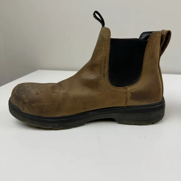 Ariat Groundbreaker Chelsea H2O Steel Toe Brown Boots Mens 14D