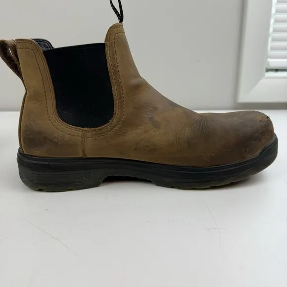 Ariat Groundbreaker Chelsea H2O Steel Toe Brown Boots Mens 14D