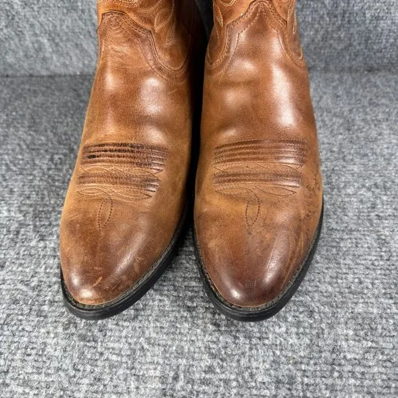 Ariat Heritage Western Cowboy Boots Womens 7 Brown Leather Round Toe