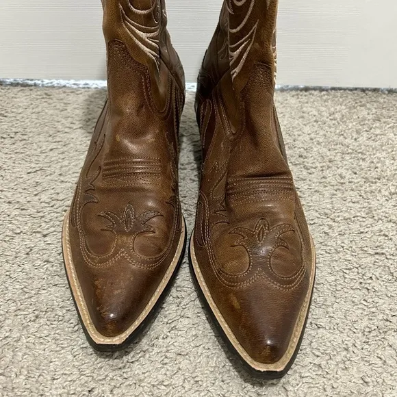 Ariat Heritage Western J Toe Wingtip Cowboy Boots