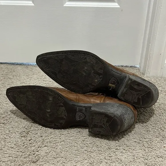 Ariat Heritage Western J Toe Wingtip Cowboy Boots