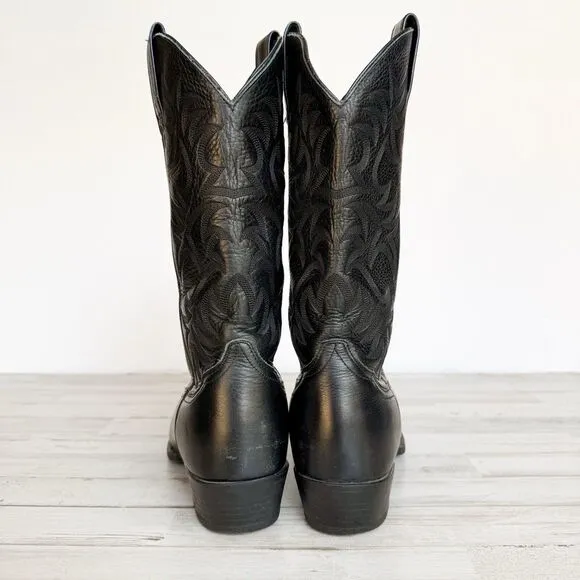 Ariat Heritage Western R Toe Cowboy Boots Mens 9 D Black Leather 34770 10002218