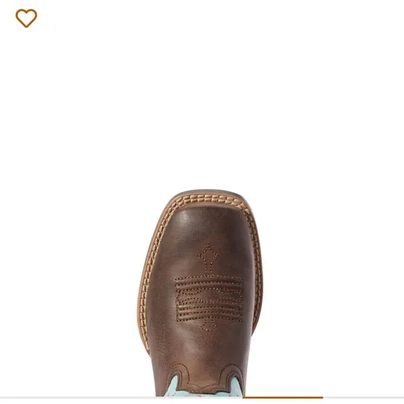 Ariat Kids Tombstone Boots in Bay Brown and Bell Blue