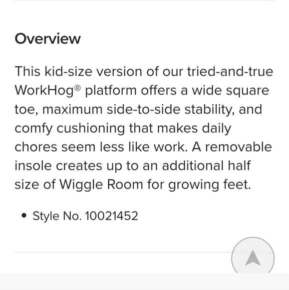 Ariat Kids' Workhog Square Toe Boots 1.5