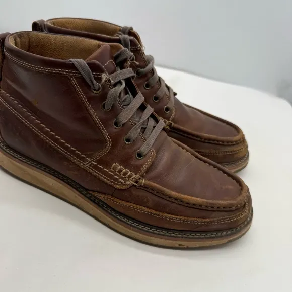 Ariat Lookout Foothill Mens 9 Leather Ankle Boots Shoes Work Western 10025144
