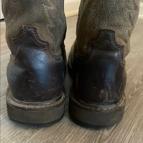 Ariat Men's Brown Western Steel Toe Work Boots Size 9.5