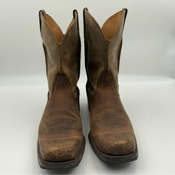 Ariat Men’s Rambler Brown Square Toe Size 10D Western Cowboy Boots.