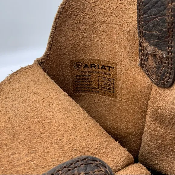 Ariat Men’s Rambler Brown Square Toe Size 10D Western Cowboy Boots.
