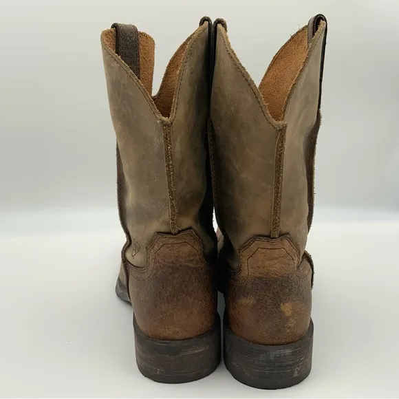Ariat Men’s Rambler Brown Square Toe Size 10D Western Cowboy Boots.