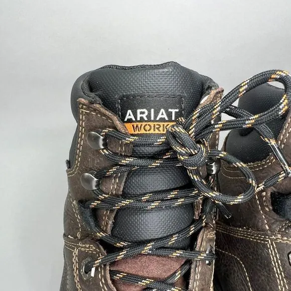 Ariat Men's Size 13 Treadfast 6&quot; Waterproof Steel Toe Work Boots