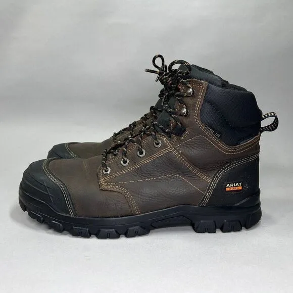 Ariat Men's Size 13 Treadfast 6&quot; Waterproof Steel Toe Work Boots