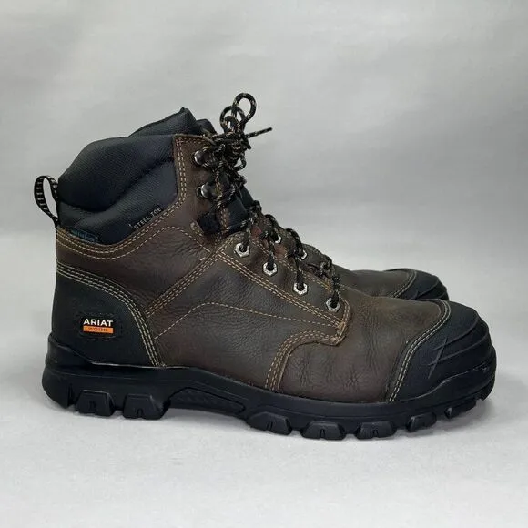Ariat Men's Size 13 Treadfast 6&quot; Waterproof Steel Toe Work Boots
