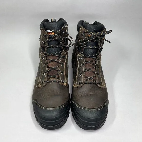 Ariat Men's Size 13 Treadfast 6&quot; Waterproof Steel Toe Work Boots
