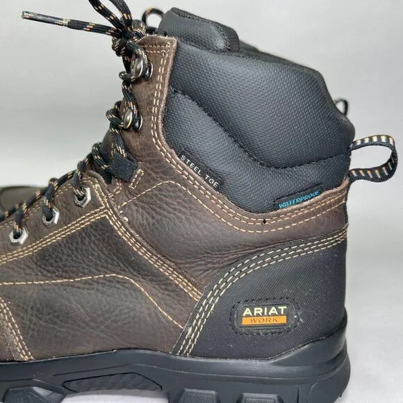 Ariat Men's Size 13 Treadfast 6&quot; Waterproof Steel Toe Work Boots
