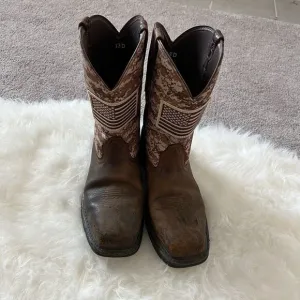 Ariat Men’s Steel Toe Boots 13D Flag
