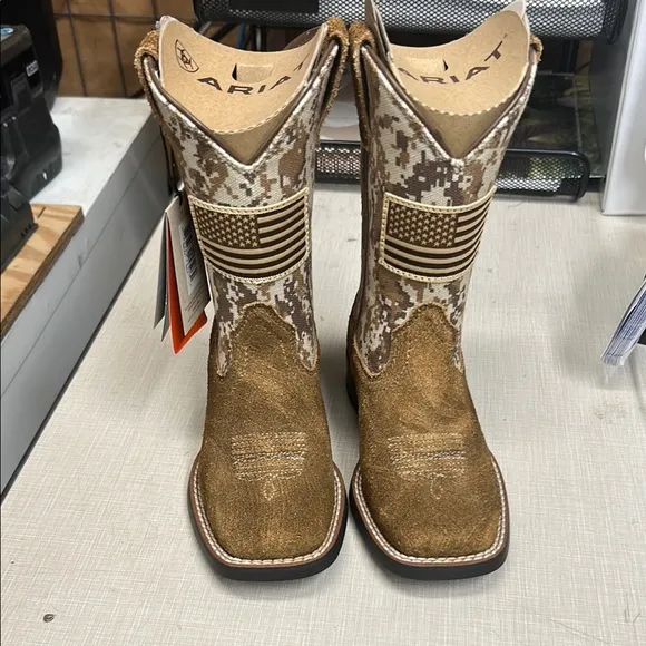 Ariat Patriot Camo Print Square Toe Boots