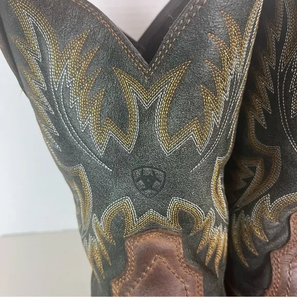 ARIAT Steel Toe Work Boots Mens 11EE Brown Leather Western Cowboy Safety 12”