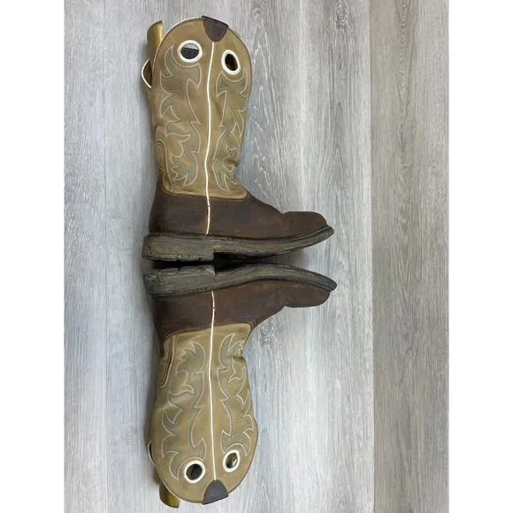 Ariat WorkHog 10068205 Men's 11D Brown Leather Wide Square Steel Toe Work Boot