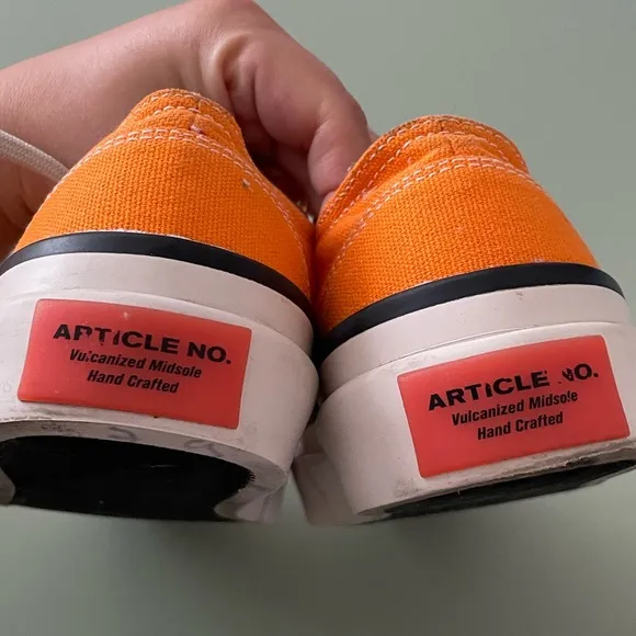 Article No. X Second Layer Orange Chunky Canvas Sneakers