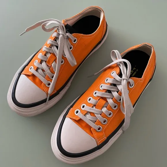 Article No. X Second Layer Orange Chunky Canvas Sneakers