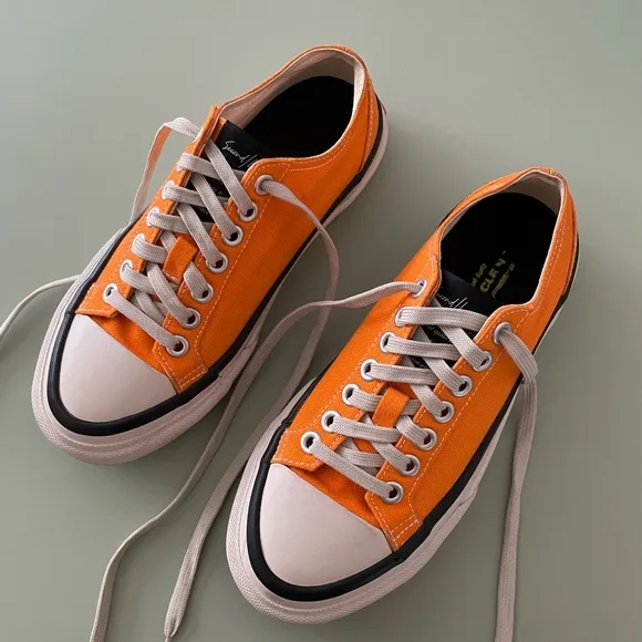Article No. X Second Layer Orange Chunky Canvas Sneakers