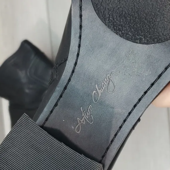 Arturo Chiang Womens Comfort Ankle Leather Heels Boots shoes sz 8M