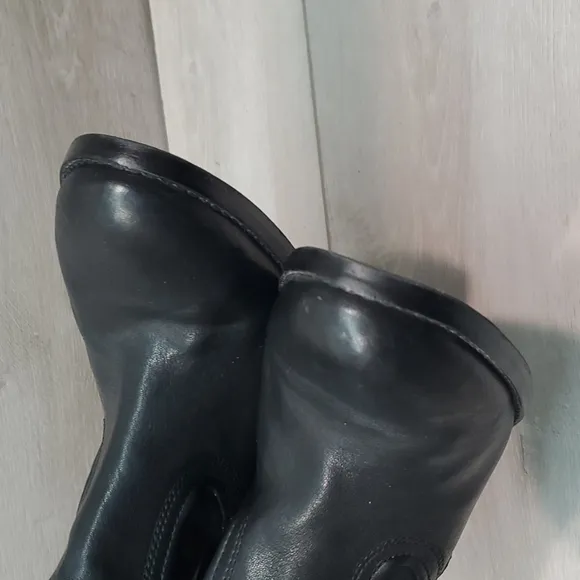 Arturo Chiang Womens Comfort Ankle Leather Heels Boots shoes sz 8M