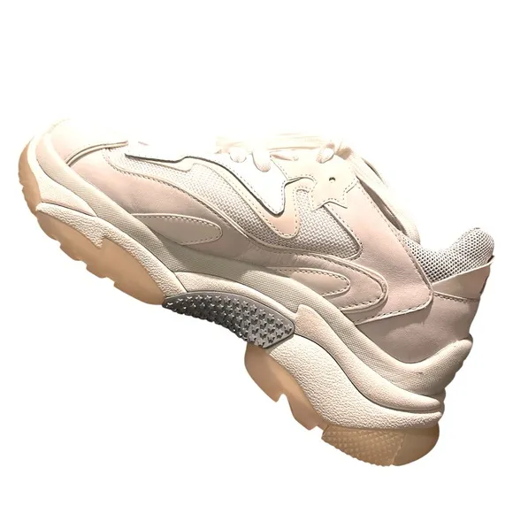 Ash | Addict Low-Top Chunky Sneakers Light Blue Taupe Gray, size 8