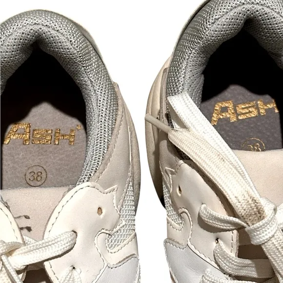 Ash | Addict Low-Top Chunky Sneakers Light Blue Taupe Gray, size 8