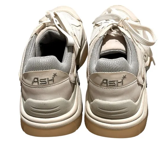 Ash | Addict Low-Top Chunky Sneakers Light Blue Taupe Gray, size 8
