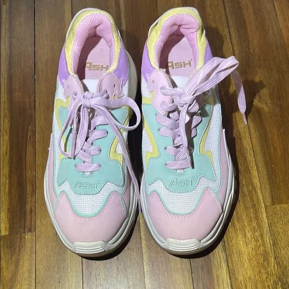 ASH Addict Pastel chunky Sneakers Pink Yellow Mint