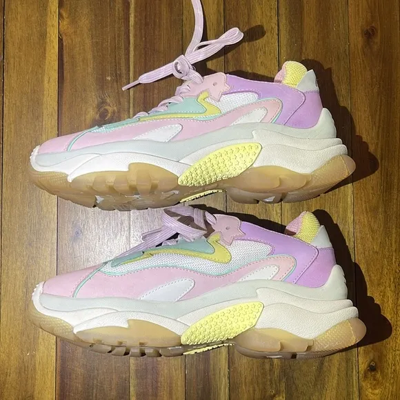 ASH Addict Pastel chunky Sneakers Pink Yellow Mint
