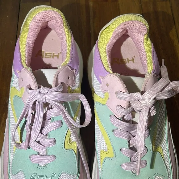 ASH Addict Pastel chunky Sneakers Pink Yellow Mint