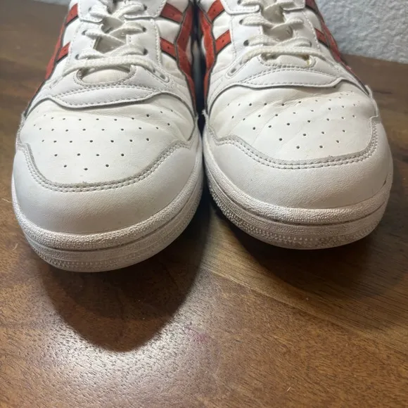 Asics EX89 Men's Casual Shoes Daily Walking Sneakers Asics Leather Low Red US 11