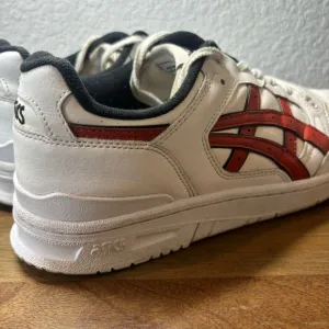 Asics EX89 Men's Casual Shoes Daily Walking Sneakers Asics Leather Low Red US 11