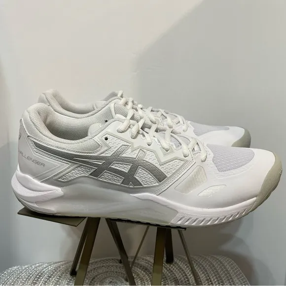 ASICS Gel Challenger 13 Women’s Tennis Shoes Size 11 White/pure Silver NWT