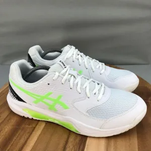 Asics Gel Dedicate 8 Pickleball Shoes Mens 13 White Green‎ Performance Comfort