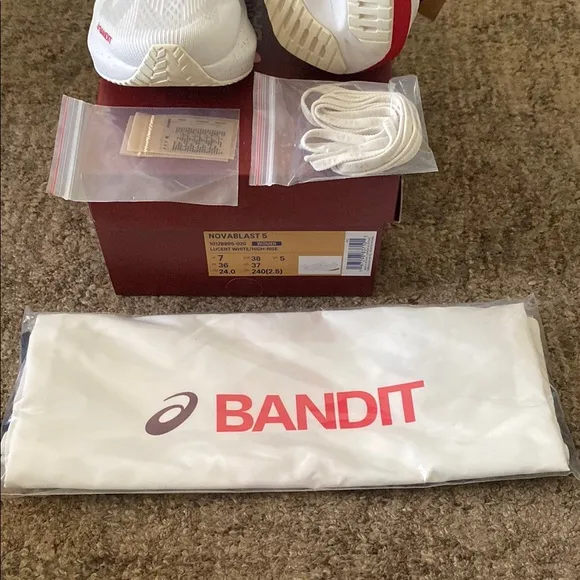 ASICS X Bandit Collaboration Novablast Women's Size 7 Running Shoes