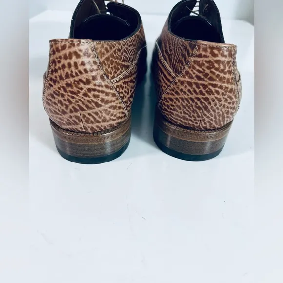 a.Testoni Men's Brown Leather Dress Shoes