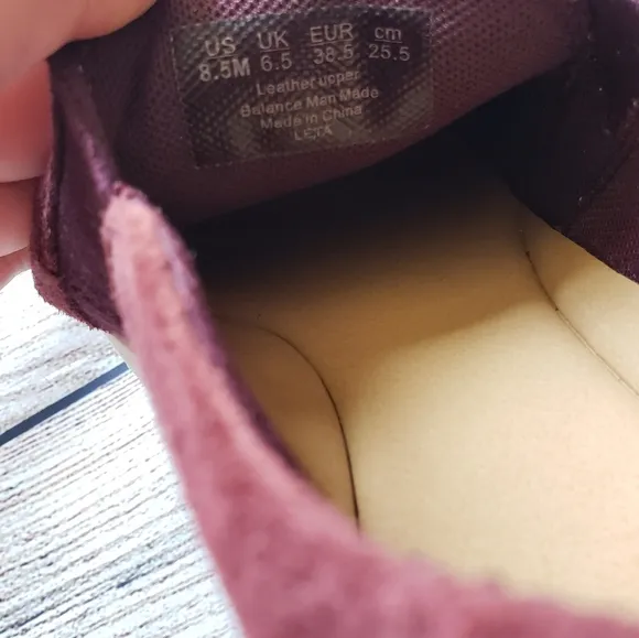 Athleta Leta Suede Slip On Sneakers by Dr. Scholl’s in Cassis Burgundy S…