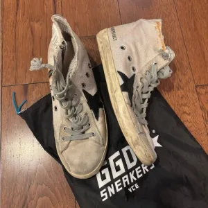 AUTHENTIC Golden Goose Gray High-Top Sneakers